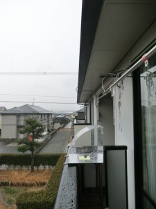 雨がかかる